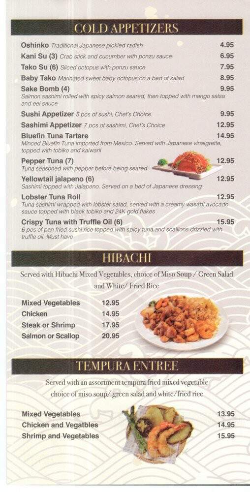Hayashiya - Maineville, OH menu_pic