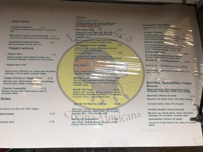 La Mosca Cocina Mexicana - Los Angeles, CA menu_pic