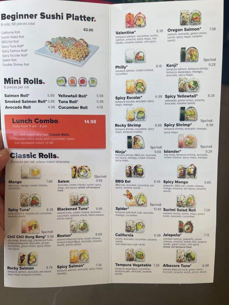 Momiji Sushi Restaurant - West Linn, OR menu_pic