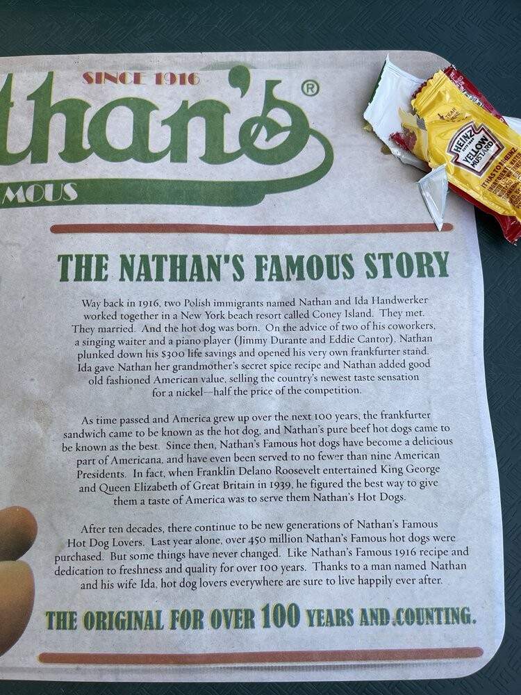 Nathan's Famous - Myrtle Beach, SC menu_pic
