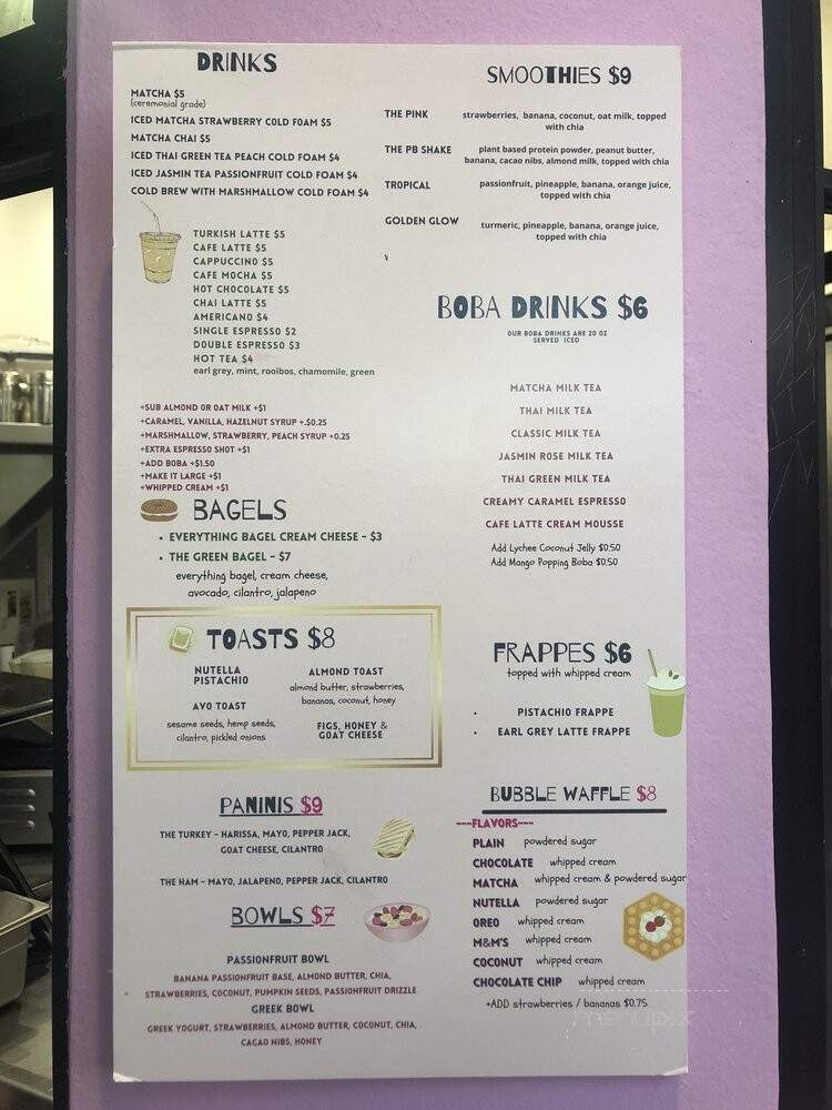Pink Daisy Cafe - Santa Monica, CA menu_pic