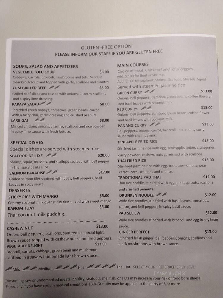 Ramarn Thai - Lancaster, PA menu_pic
