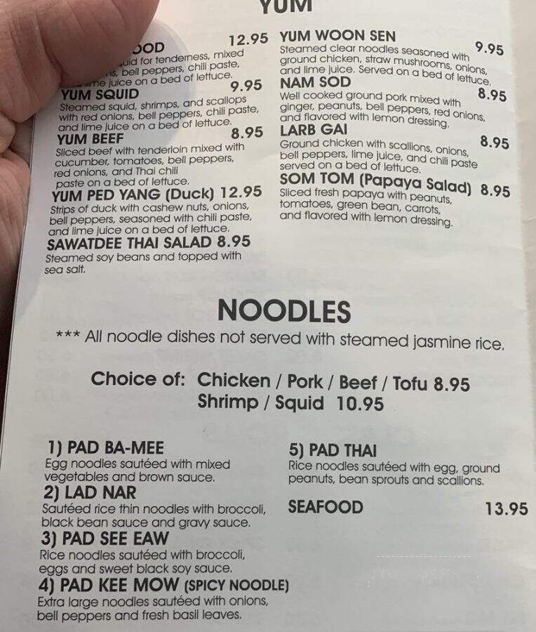 Sawatdee Thai & Sushi - Pinellas Park, FL menu_pic