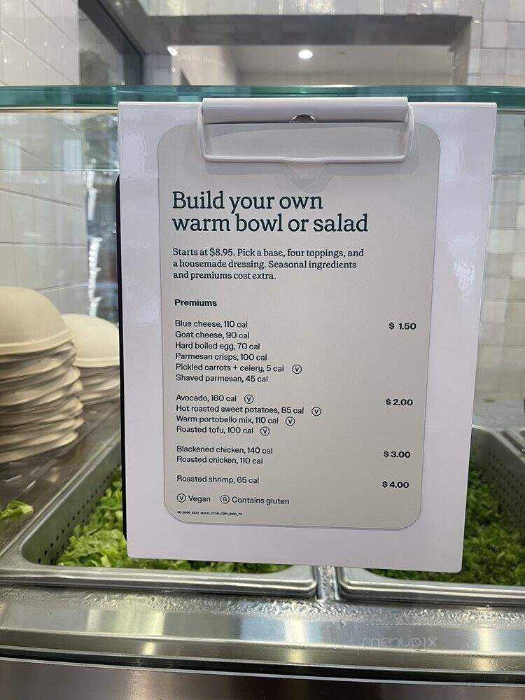 Sweetgreen - Houston, TX menu_pic