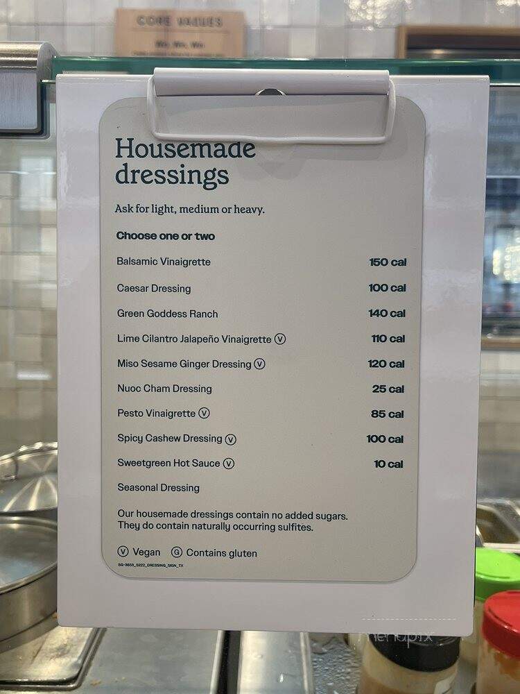 Sweetgreen - Houston, TX menu_pic
