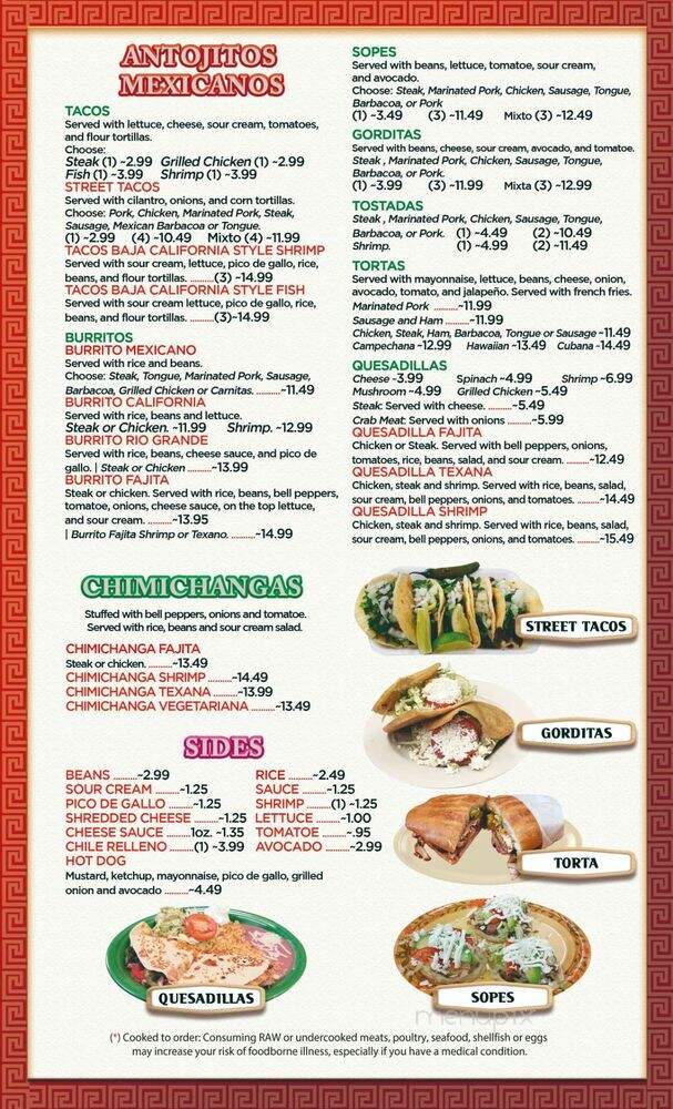 Taqueria El Gallito - High Point, NC menu_pic