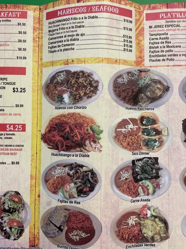 Taqueria Mi Jerez - Bellwood, IL menu_pic