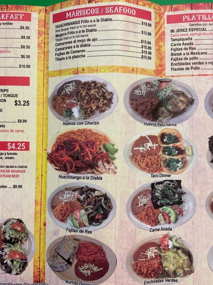 Taqueria Mi Jerez - Bellwood, IL menu_pic
