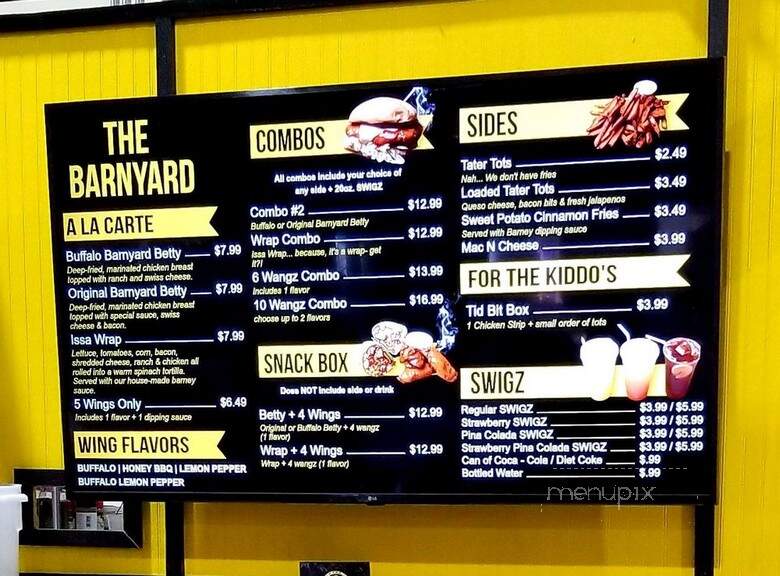 The Barnyard - Bradenton, FL menu_pic