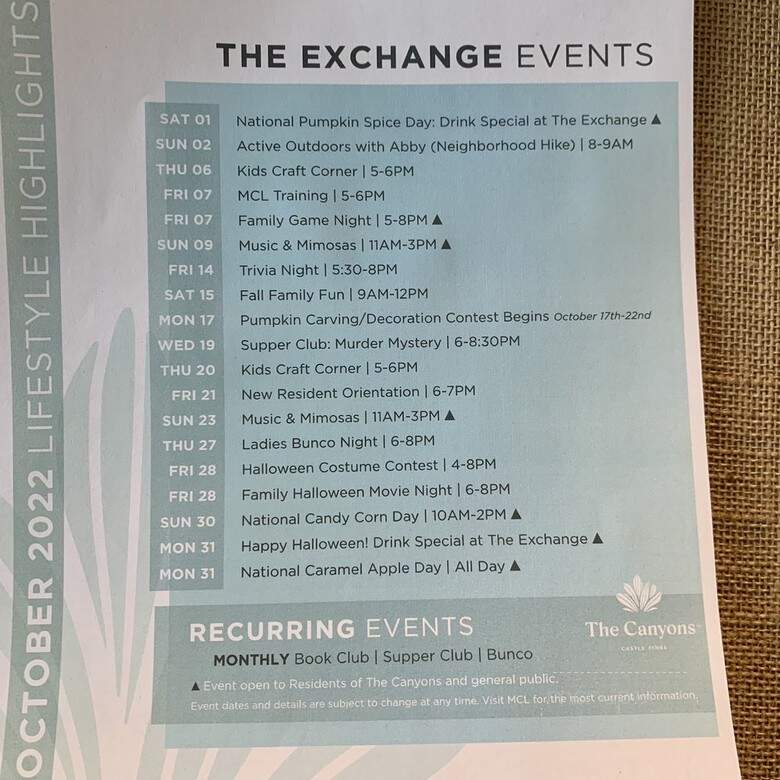 The Exchange Coffee House - Castle Pines, CO menu_pic
