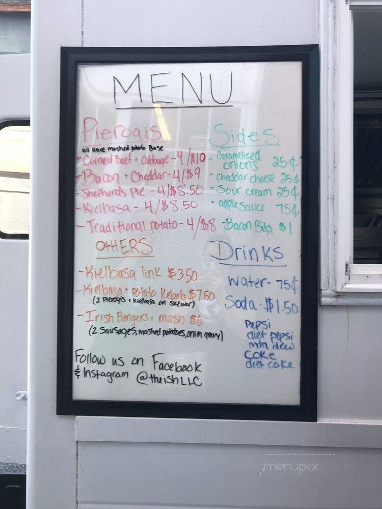 The Ish - Cranston, RI menu_pic