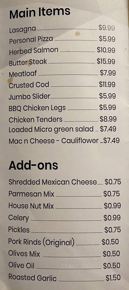 The KETO Kitchen - Iowa City, IA menu_pic