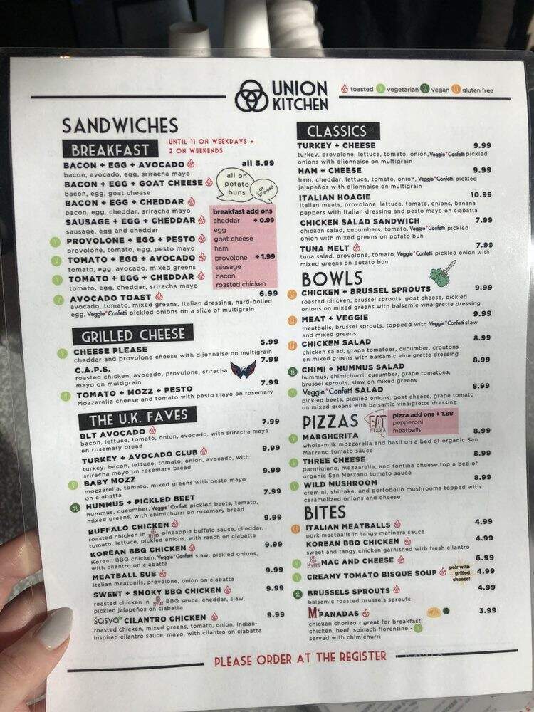 Union Kitchen - Washington, DC menu_pic