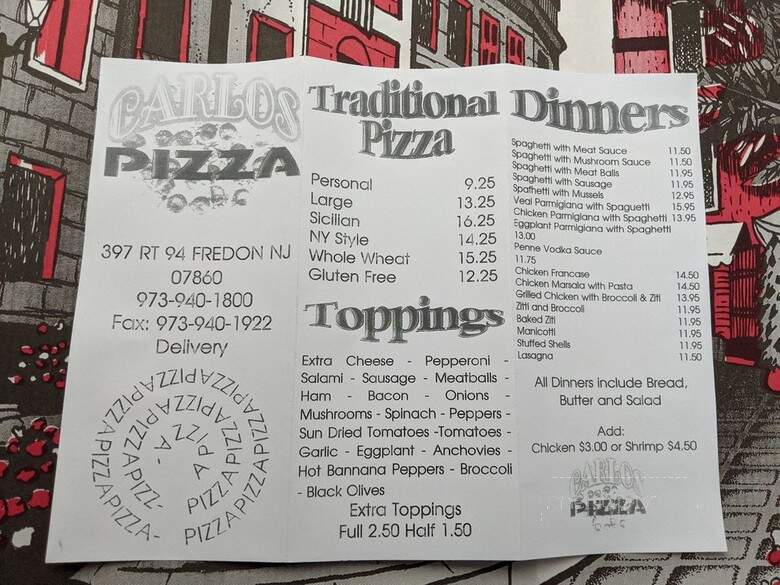 Carlos Pizza and Catering - Newton, NJ