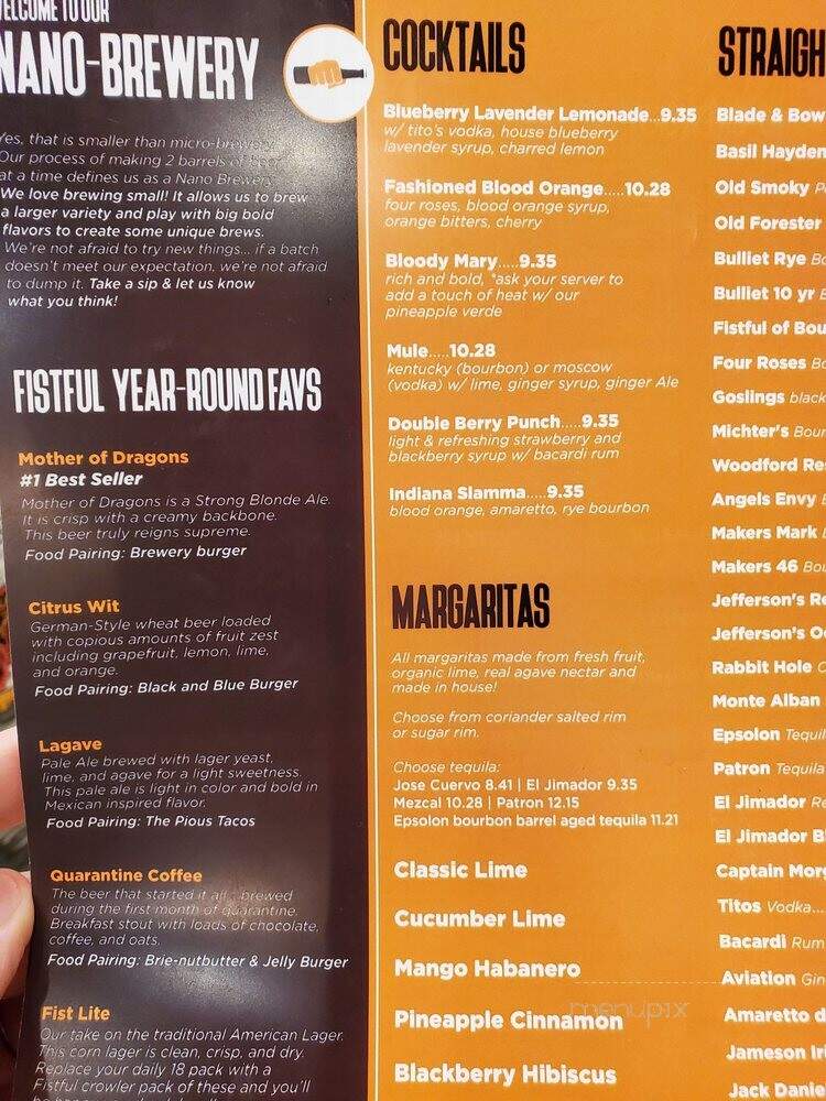 Fistful of Ale - New Albany, IN menu_pic