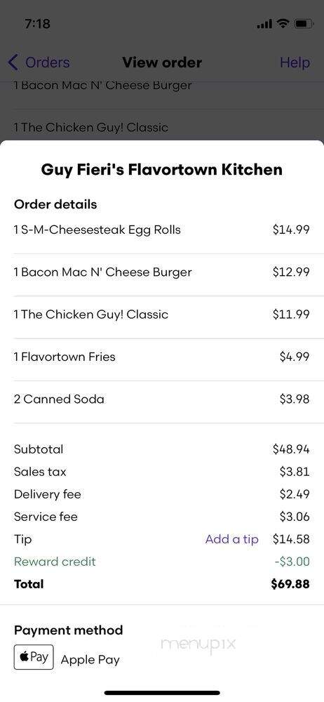 Guy Fieri's Flavortown Kitchen - Sarasota, FL menu_pic