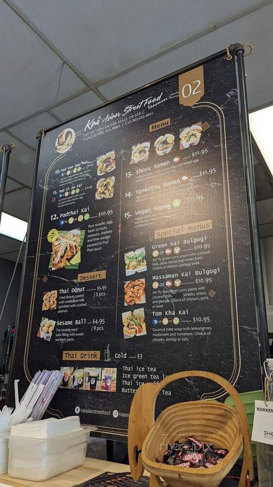 Kai Asian Street Food - Vancouver, WA menu_pic