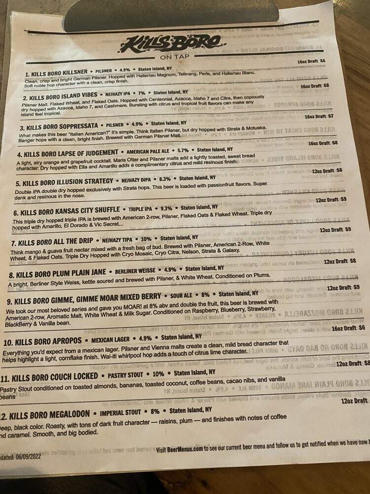 Kills Boro Brewing - Staten Island, NY