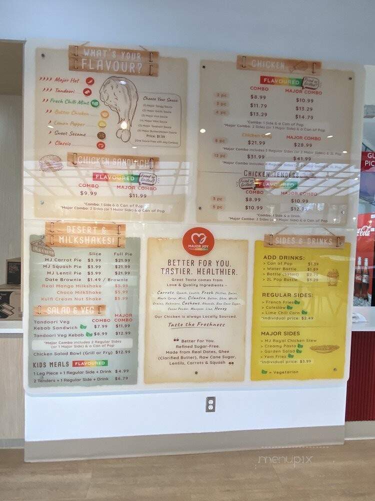 Major Joy Flavoured Chicken - Surrey, BC menu_pic