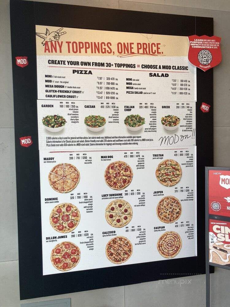 MOD Pizza - Denver, CO menu_pic