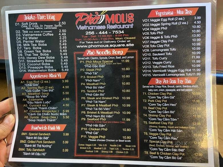 Pho-Mous - Madison, AL menu_pic
