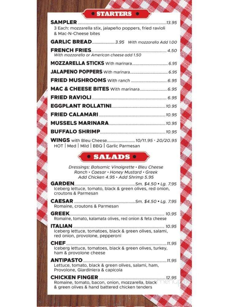 Pizza Connection - North Fort Myers, FL menu_pic