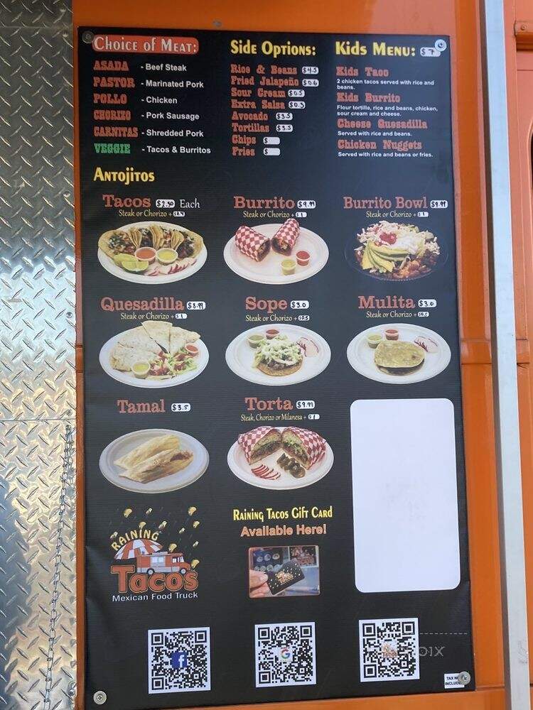 Raining Tacos Mexican Food Truck - Renton, WA