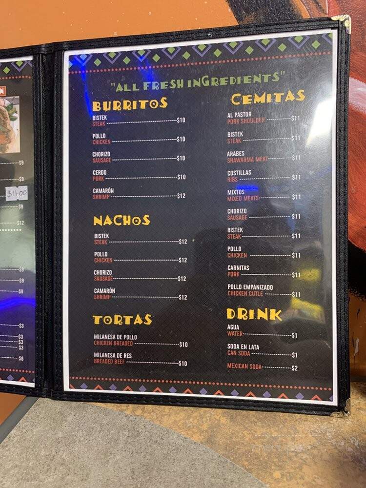 Taqueria Mexican Restaurant - Staten Island, NY menu_pic