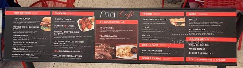 The Arch Cafe - Saint Louis, MO menu_pic