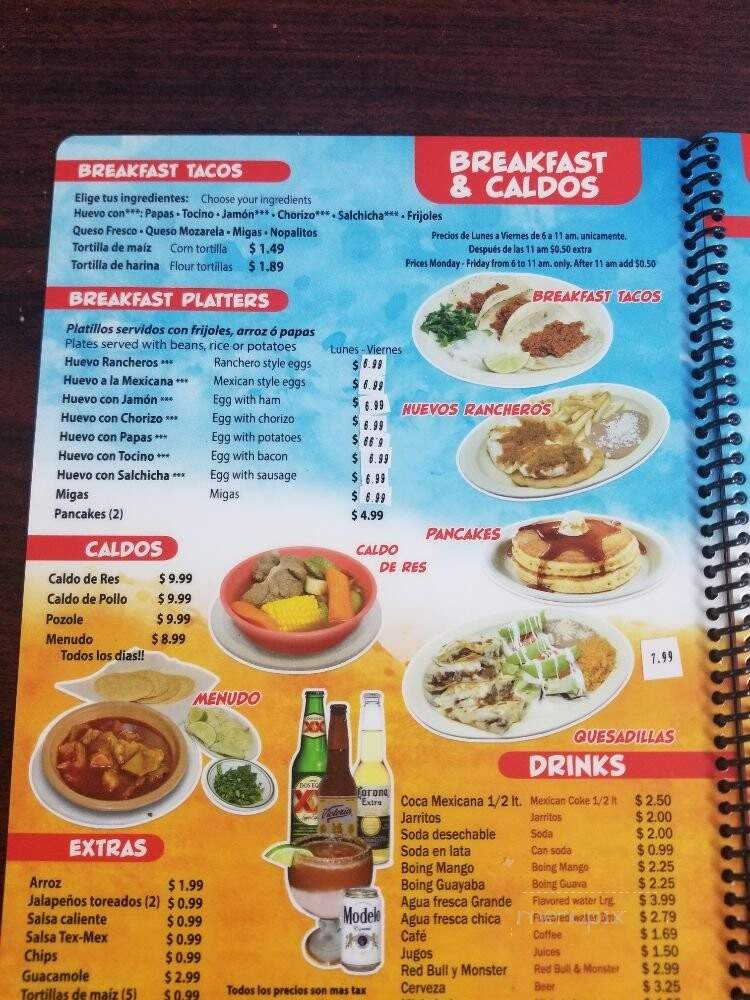 Tortilleria El Taquito Marisquero - Austin, TX menu_pic