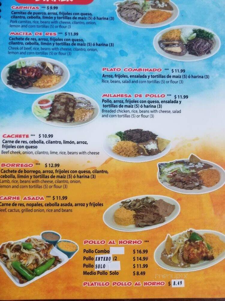 Tortilleria El Taquito Marisquero - Austin, TX menu_pic