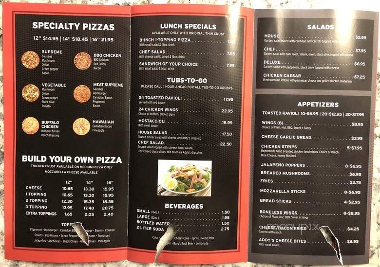 Addys Pizza - Camdenton, MO menu_pic