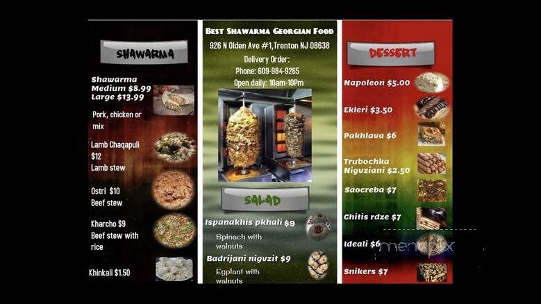 Best Shawarma Georgian Food - Trenton, NJ menu_pic