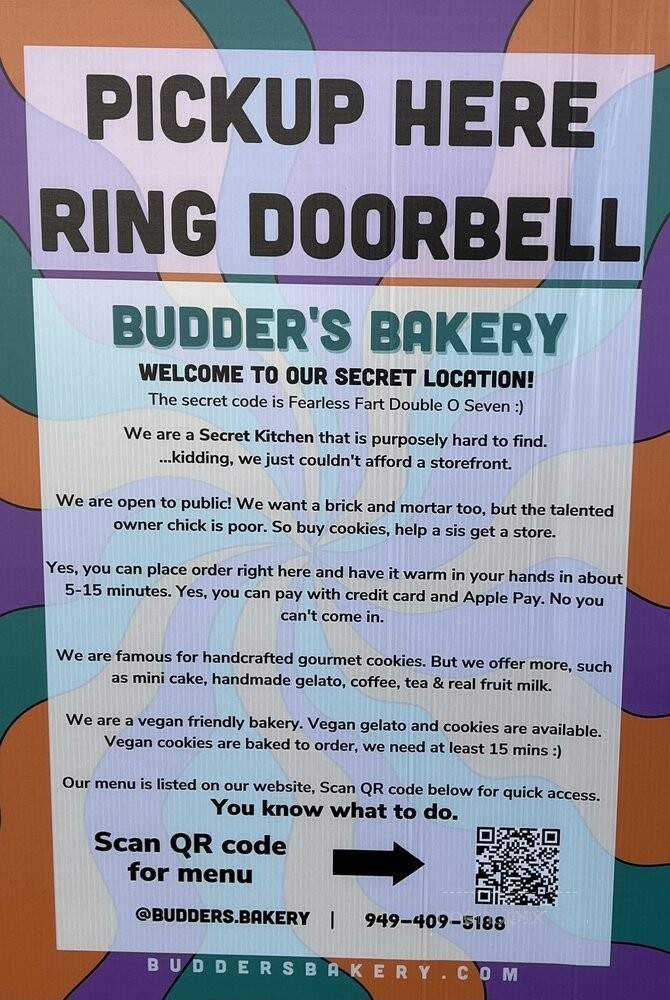 Budder's Baked Goods - San Juan Capistrano, CA menu_pic