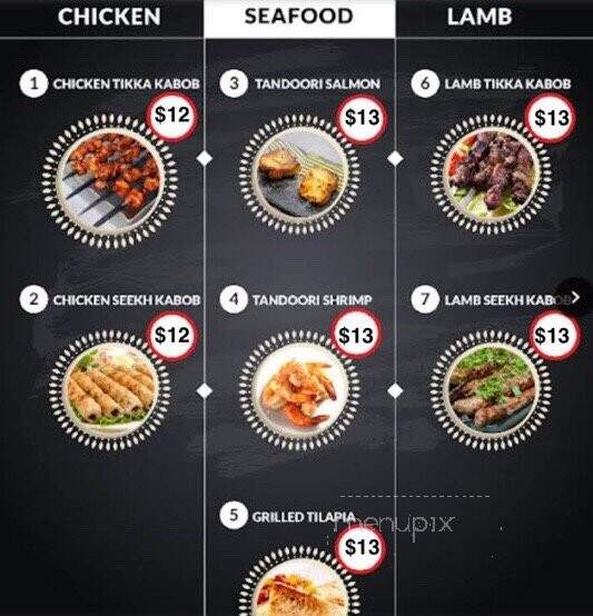Curry & Kabob House - Fredericksburg, VA menu_pic