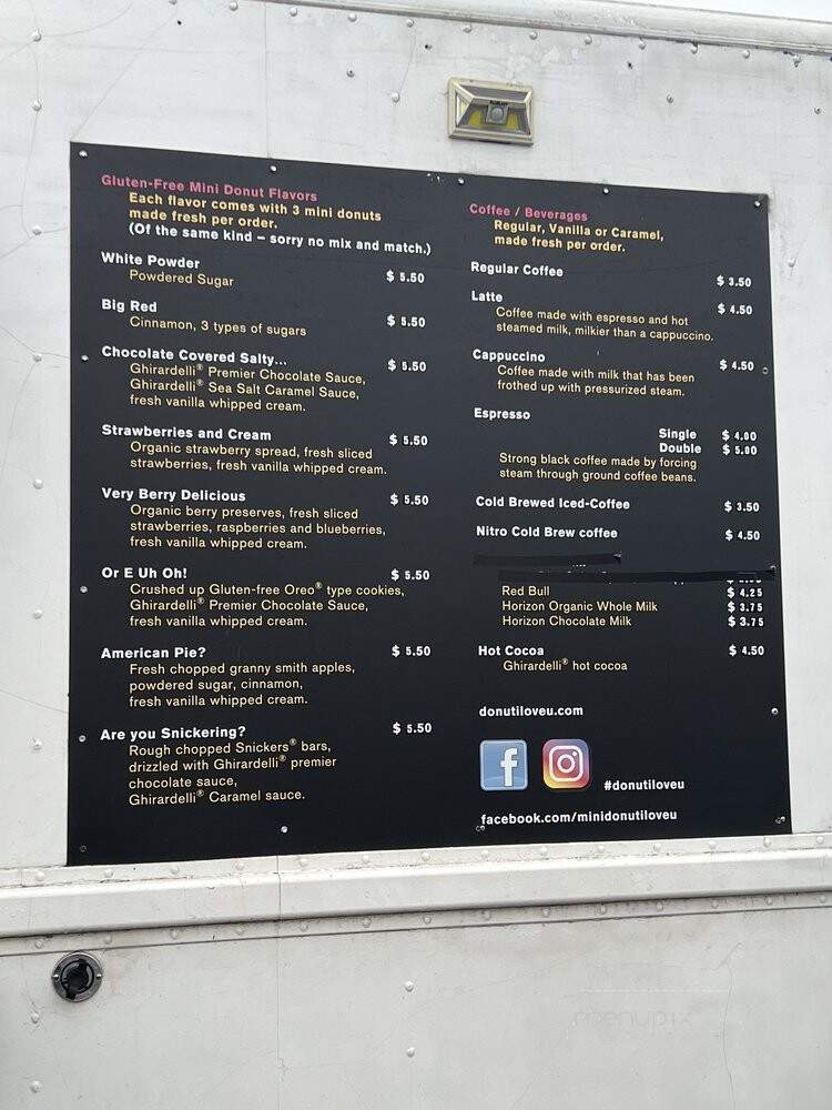 Donut I Love U - Charlotte, NC menu_pic