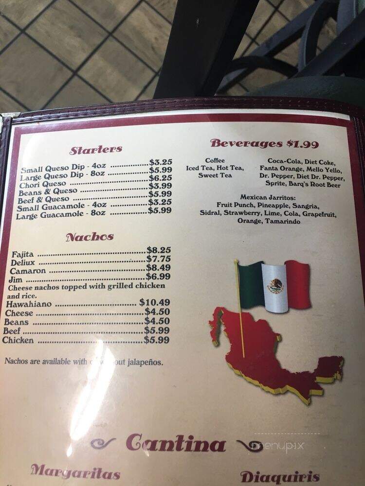 El charro - Coffeyville, KS menu_pic