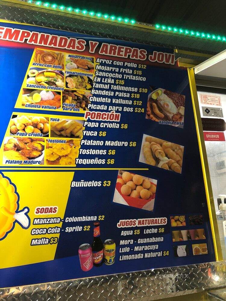 Empanadas y Arepas Jovi - San Antonio, TX menu_pic