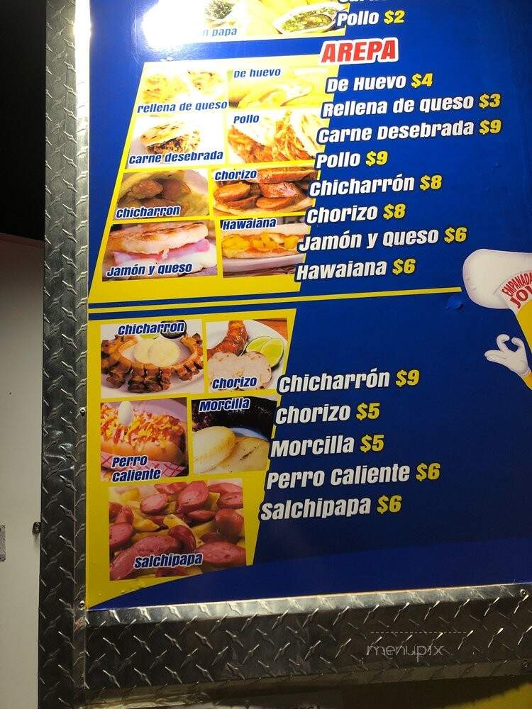 Empanadas y Arepas Jovi - San Antonio, TX menu_pic
