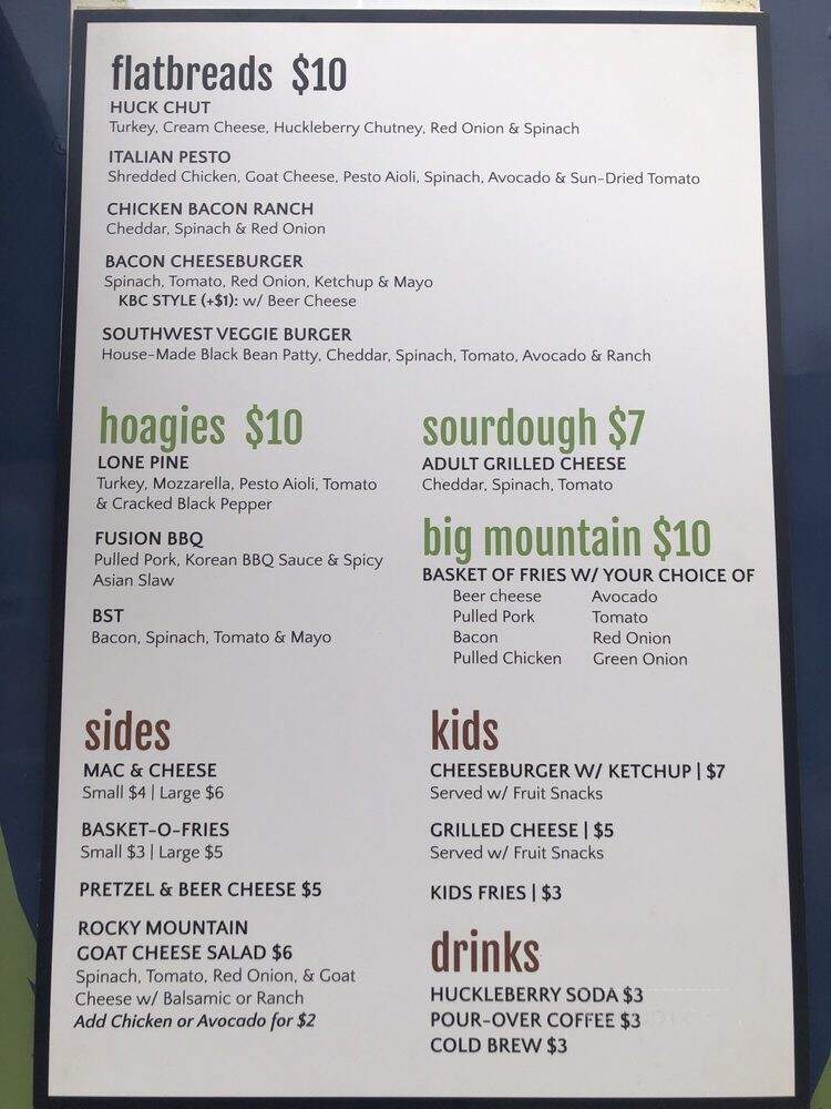 Handle Brews - Kalispell, MT menu_pic