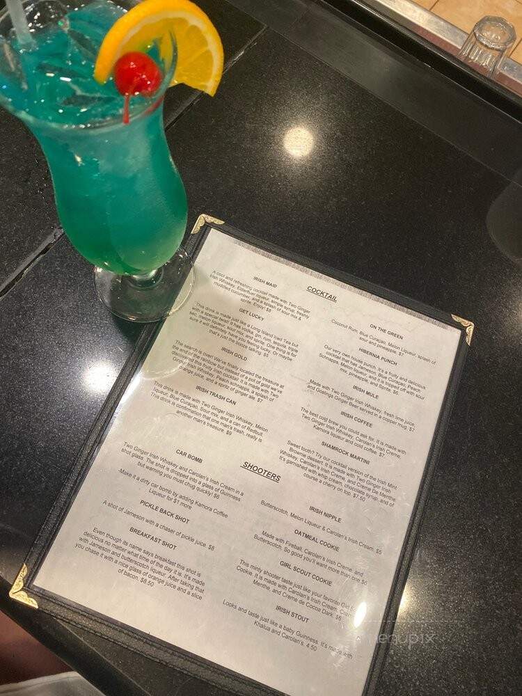 Hibernia Pub - Fleming Island, FL menu_pic