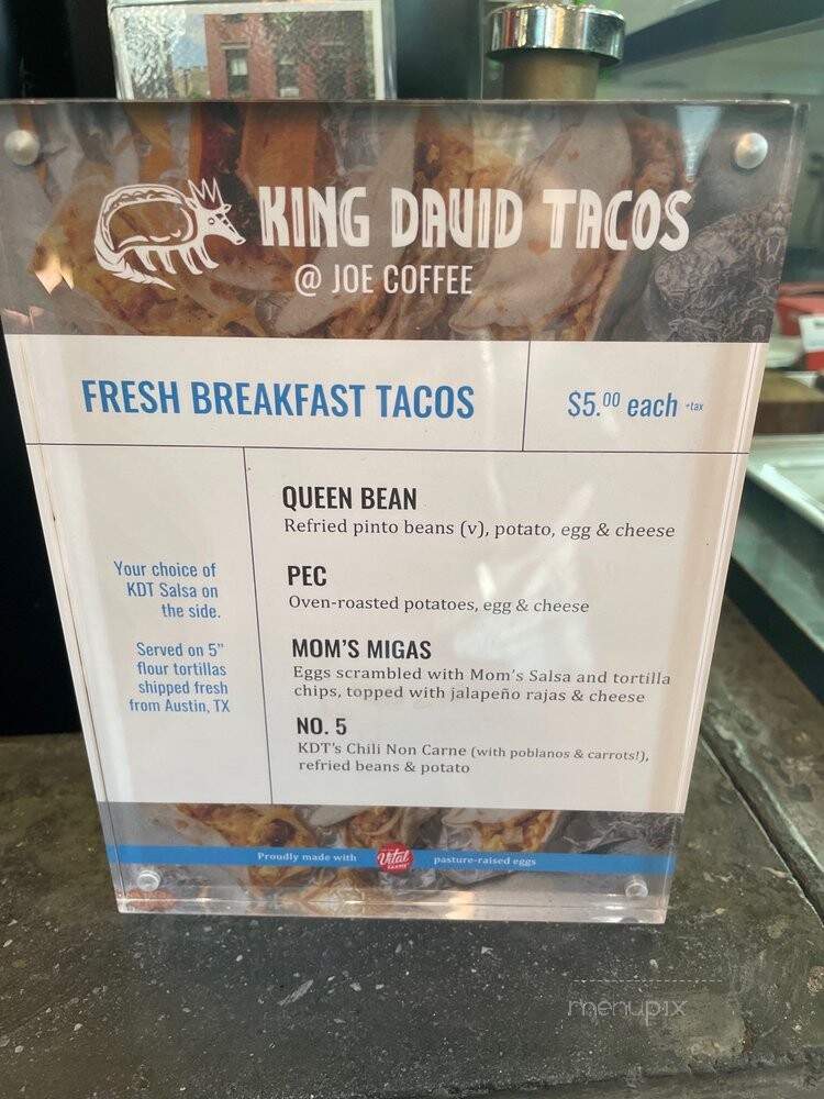 Joe Coffee Company - Long Island City, NY menu_pic