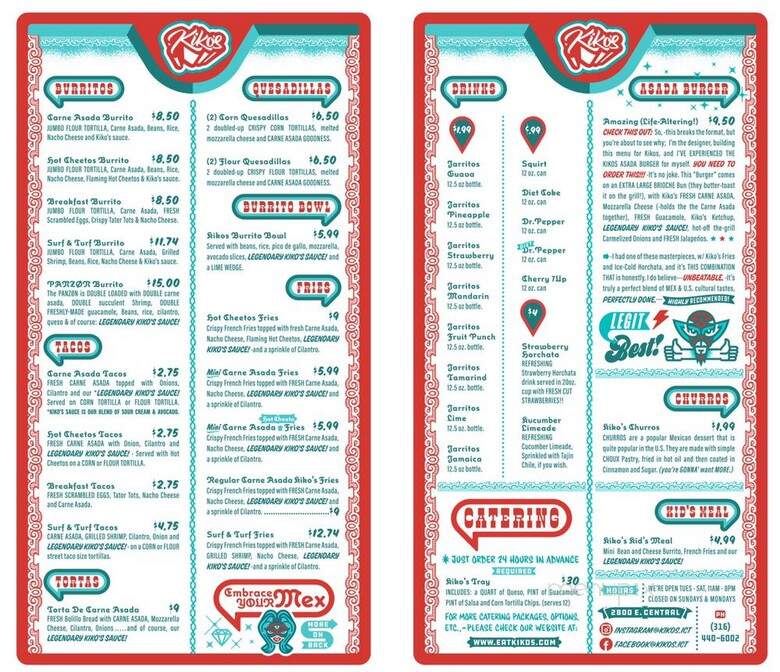 Kikos Wichita - Wichita, KS menu_pic