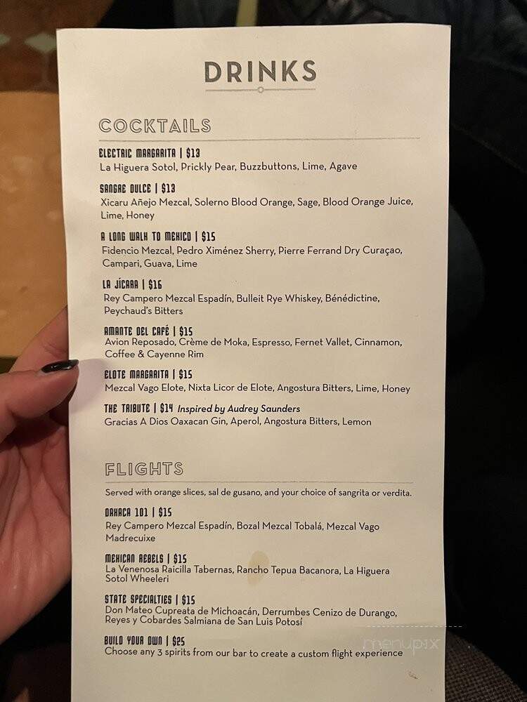 La Mina - Dallas, TX menu_pic