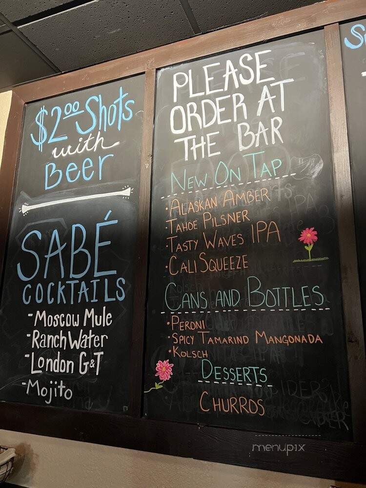 Lincoln Speakeasy Taproom - Lincoln, CA menu_pic