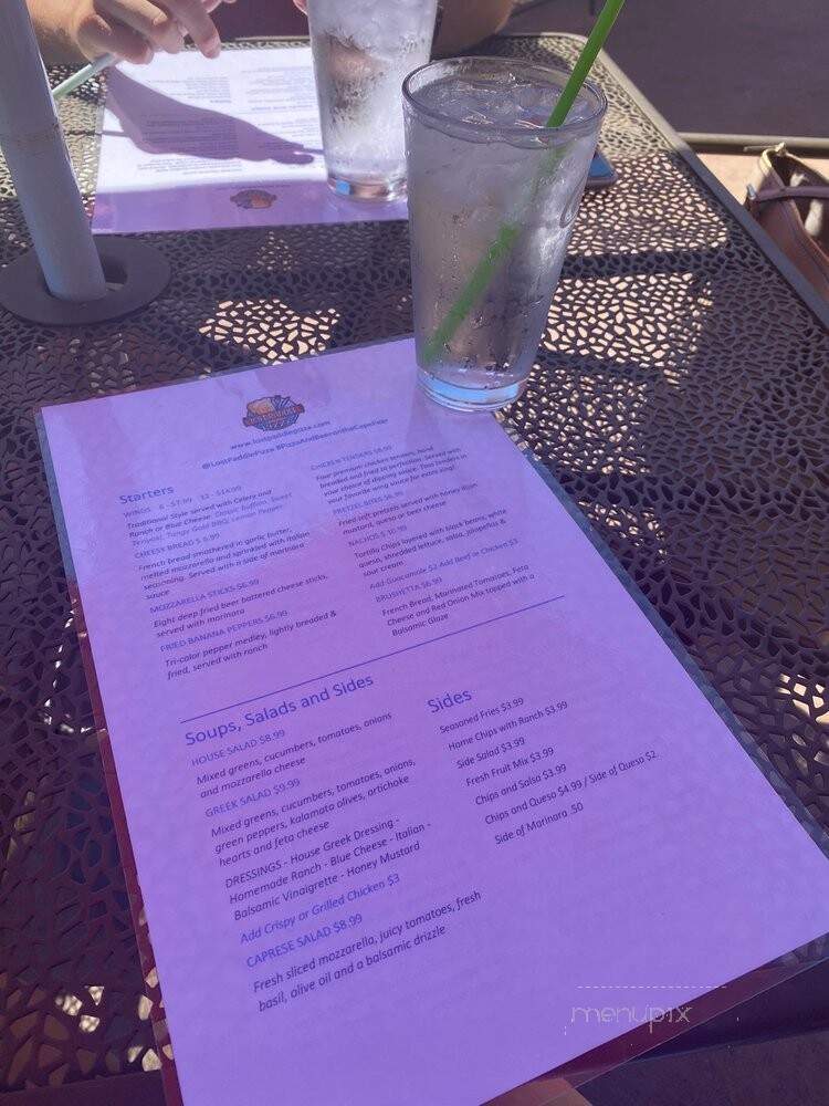 Lost Paddle Tavern - Lillington, NC menu_pic