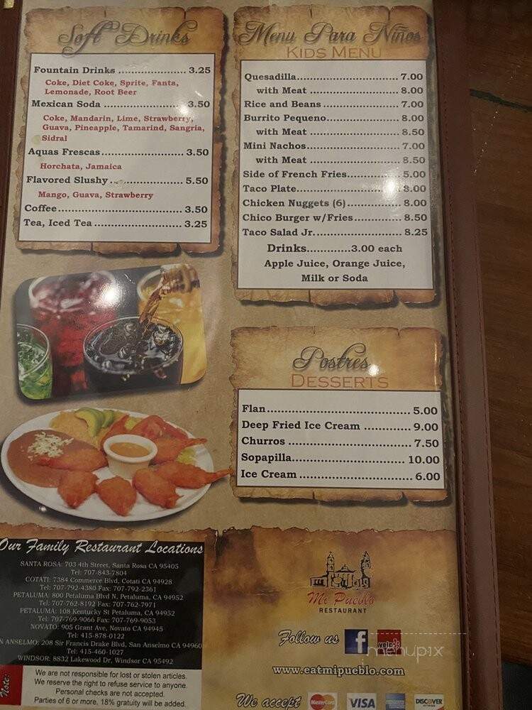 Mi Pueblo Santa Rosa - Santa Rosa, CA menu_pic