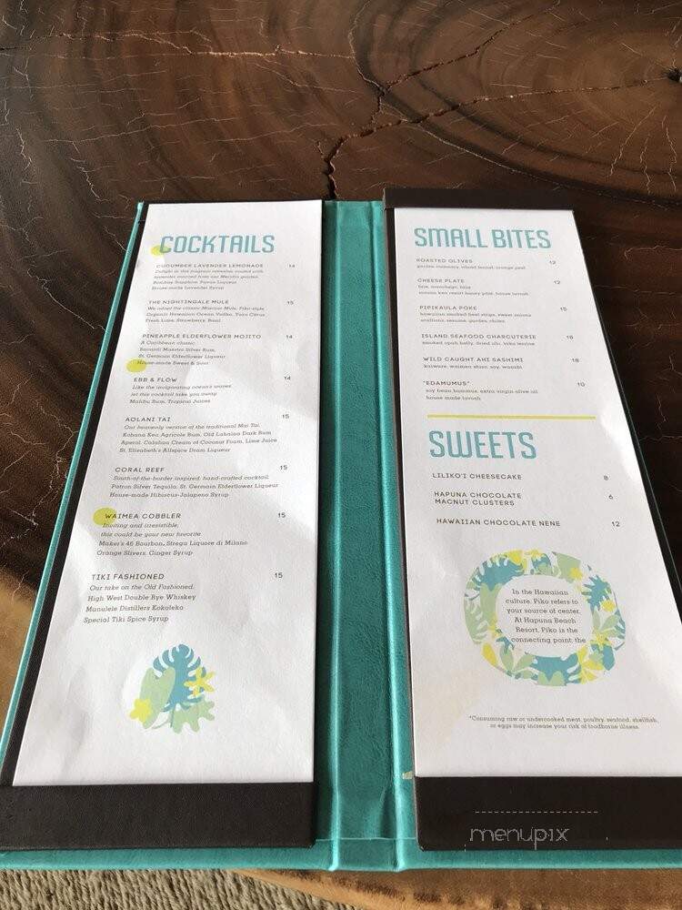 Piko Coffee+Bar - Kamuela, HI menu_pic