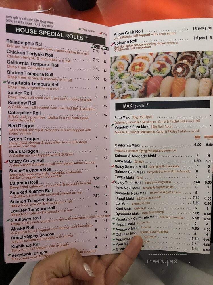 Sushi-Ya - Hamilton, ON menu_pic