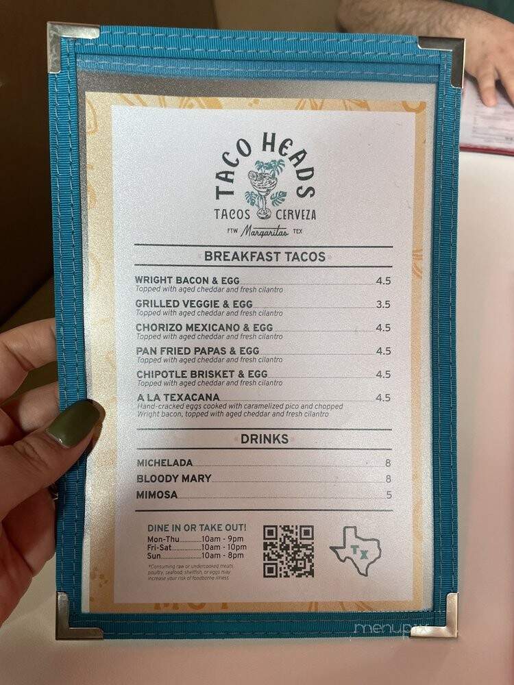 Taco Heads - Fort Worth, TX menu_pic